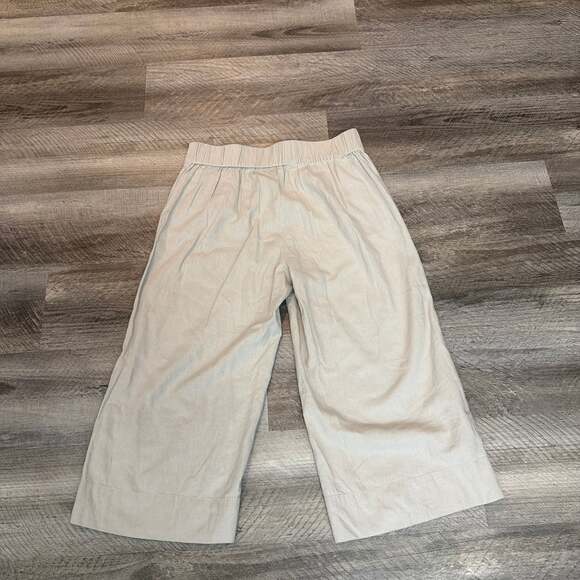 New Directions Crop Pants Women's Medium Navy Blue Wide Leg 100% Cotton Size 10 - Picture 5 of 5